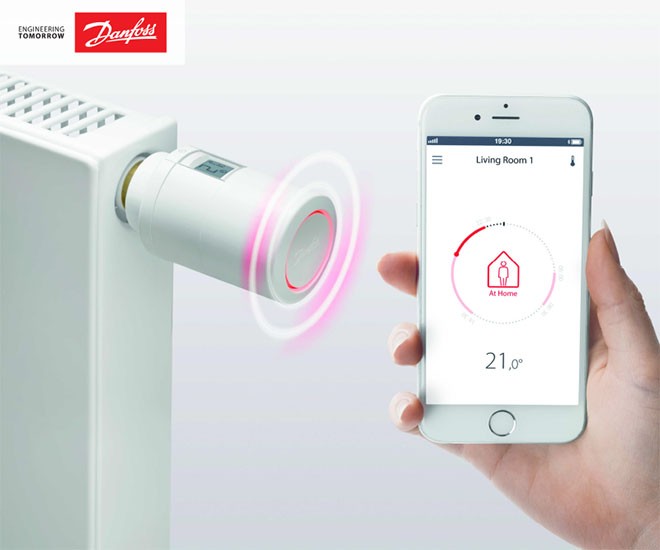 DANFOSS ECO - termostatická hlavice s Bluetooth