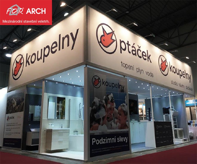 KOUPELNY Ptáček na FOR ARCH 2018