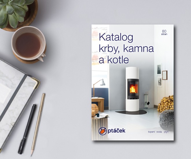 Nový katalog Ptáček: krby, kamna a kotle, které rozzáří váš domov