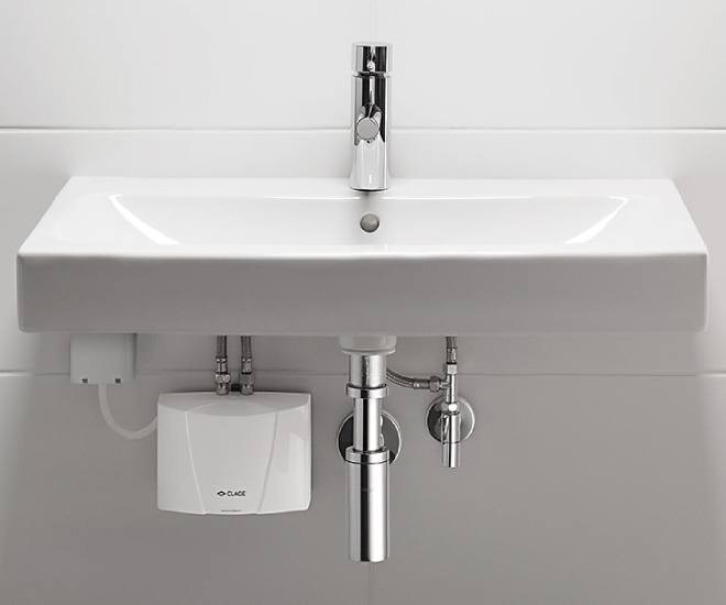 Průtokový ohřívač Clage MBH3 přináší okamžitou teplou vodu bez ztrát