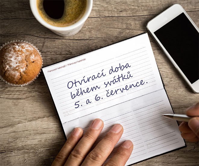 Otevírací doba během letních svátků