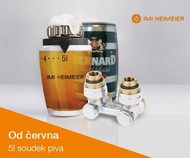 Soudek piva za nákup DX setů IMI Heimeier